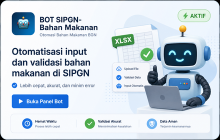 Preview BOT SIPGN-Bahan Makanan